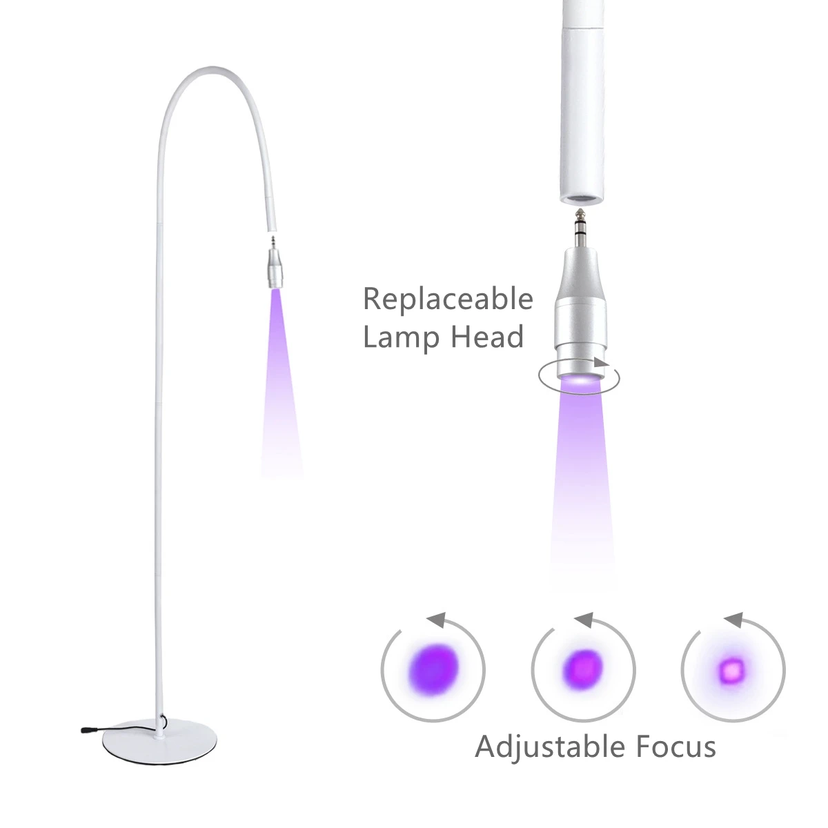Beauty Salon Lamp for Lashes Extension UV lash Lamp Foot Switch 10W UV Curing Light Eyebrow Light