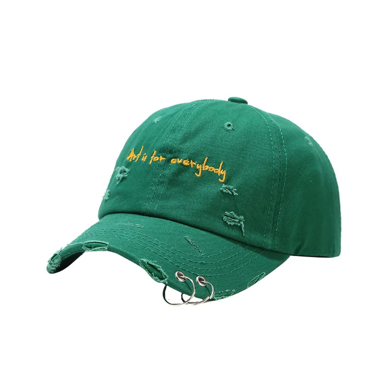 2023 New Female Embroidered Hoop Fashion Cool Street Baseball Cap Outdoor Korean Hip Hop Cap