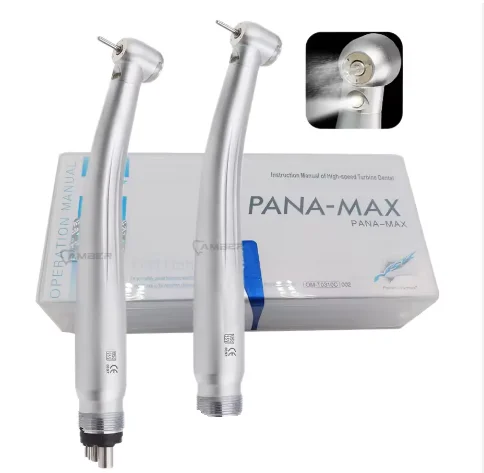 Dental factory high speed handpiece high quality PANA MAX LED push button dental high speed handpiece with 3 water spray