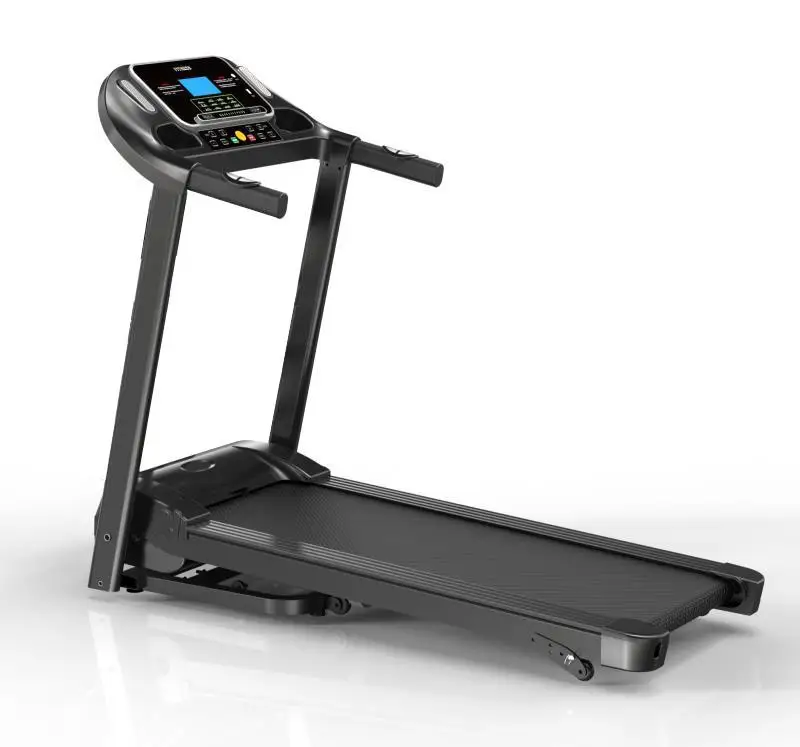 Fitness Exercise  Equipment 2.0 HP Folding  Motorized Treadmill for home gym cardio workout with 5inch LCD and handle plus