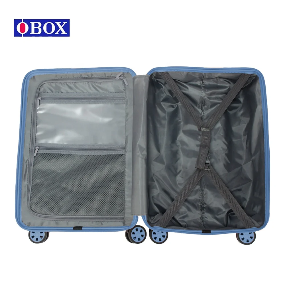 Luxury Travel Trolley Bags Vintage Trendy PC Easy Carry On Luggage Plastic Suitcase Sets With 20/24 Inch Makeup Boxs