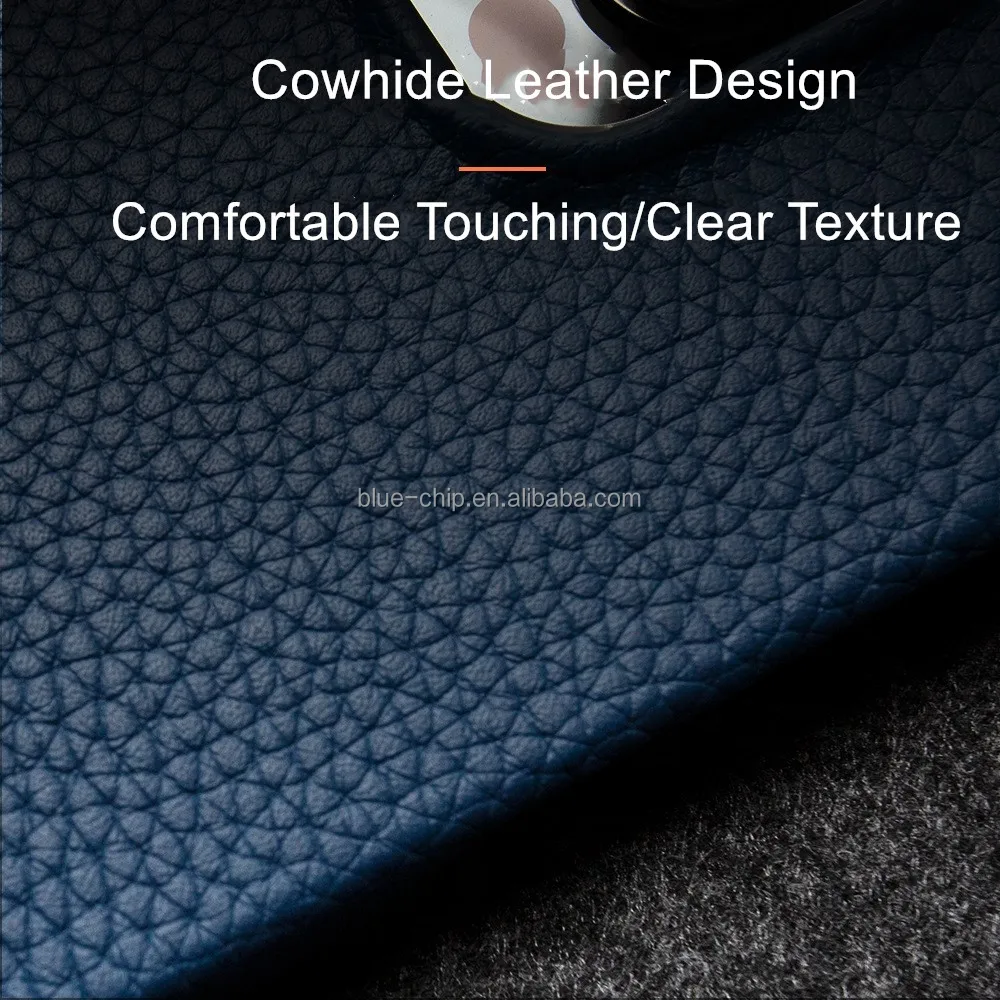 New Arrival Luxury Cowhide Design High Quality Durable Half Protection Genuine Leather Phone Case for Iphone 15 12 11 14Pro Max