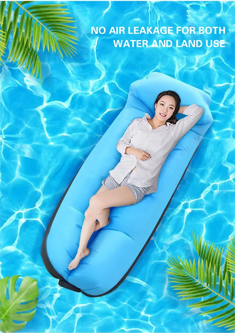 Relax Lounge Portable Outdoor Beach Air Bed Sleeping Inflatable Sofa for Camping