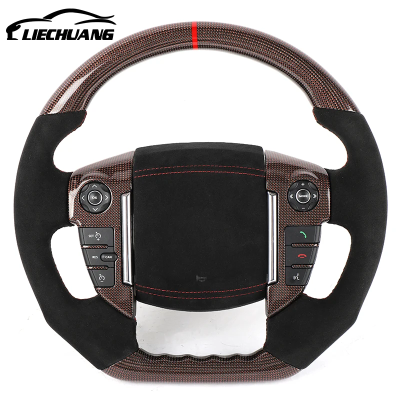 Private custom gloss carbon fiber steering wheel for Lan d Rover Discovery Freelander Evoque /Available for all car models