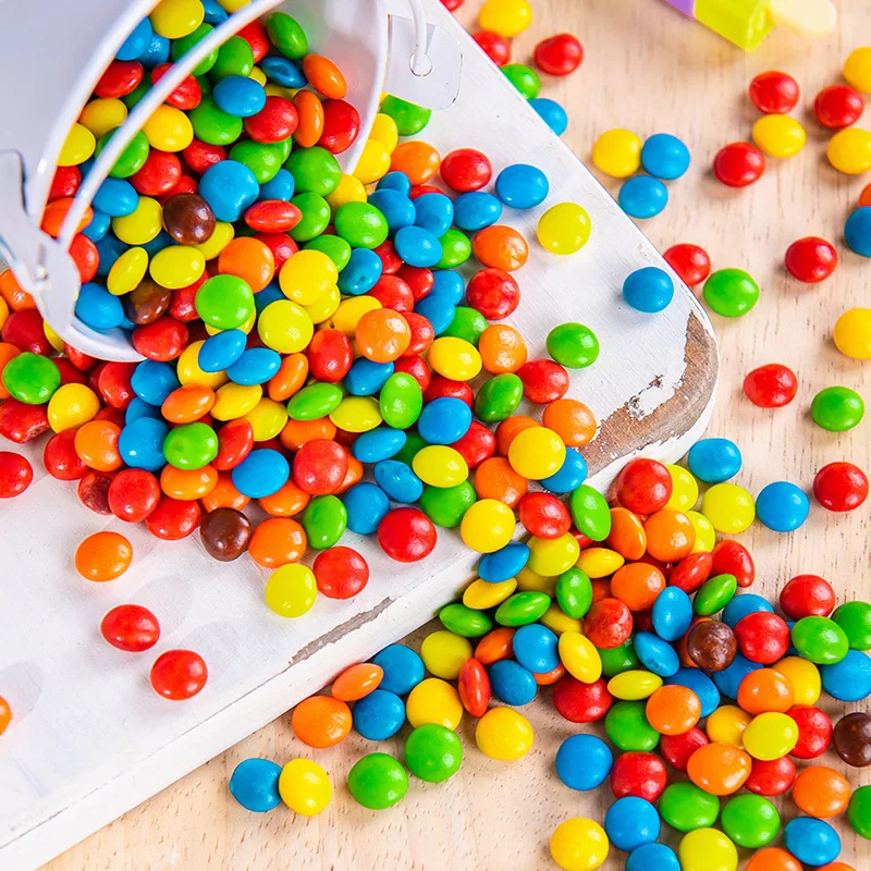 Wholesale Private Label multi-fruit flavor chocolate bean Sweets Jelly Candy