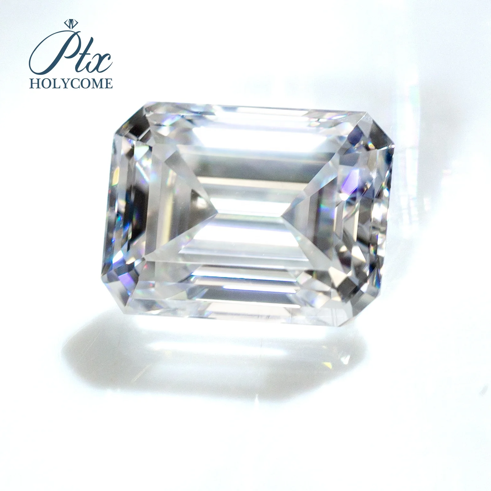 BEST quality D color vvs emerald cut moissanite diamonds with GRA Certificate octagon step cut moissanite loose gemstones