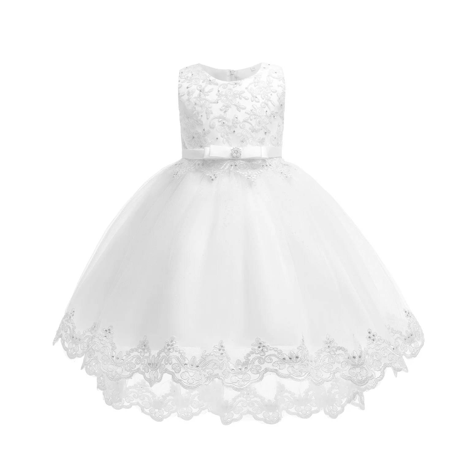 High quality luxury gown sprincess pocahontas girl wedding dress Birthday Party Wear Weeding Frocks Flower girls Dresses