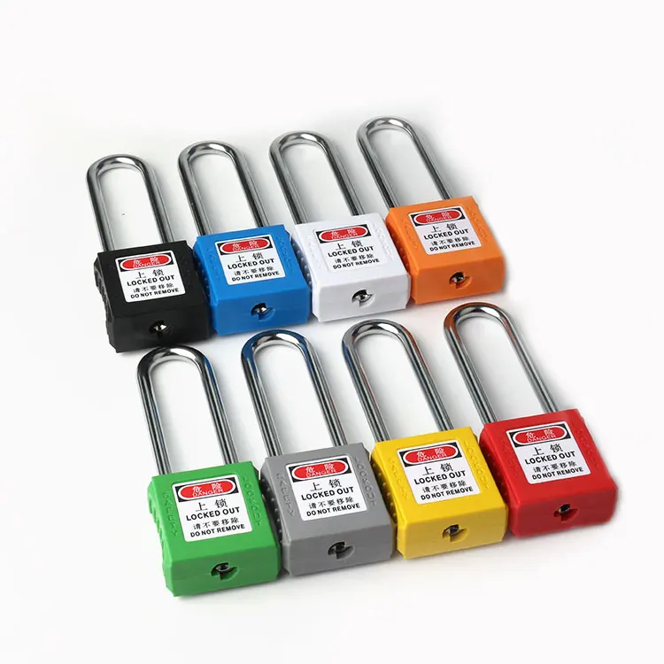 Khdzplastic замок безопасности 38 мм стальная скоба Loto Mk SP01P76B CN;ZHE 76 KHAN 6 красный зеленый желтый и т.