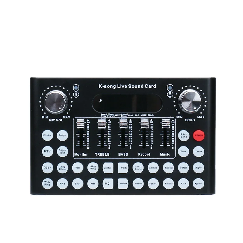 2022 F8 Audio Interface External Interface Audio Mixer Studio Recording Condenser Sound Cards