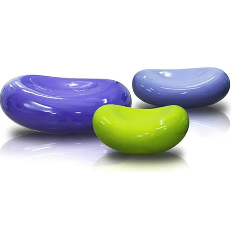 Y193 Fiberglass Concave stone chair garden stone tables and chairs or bench