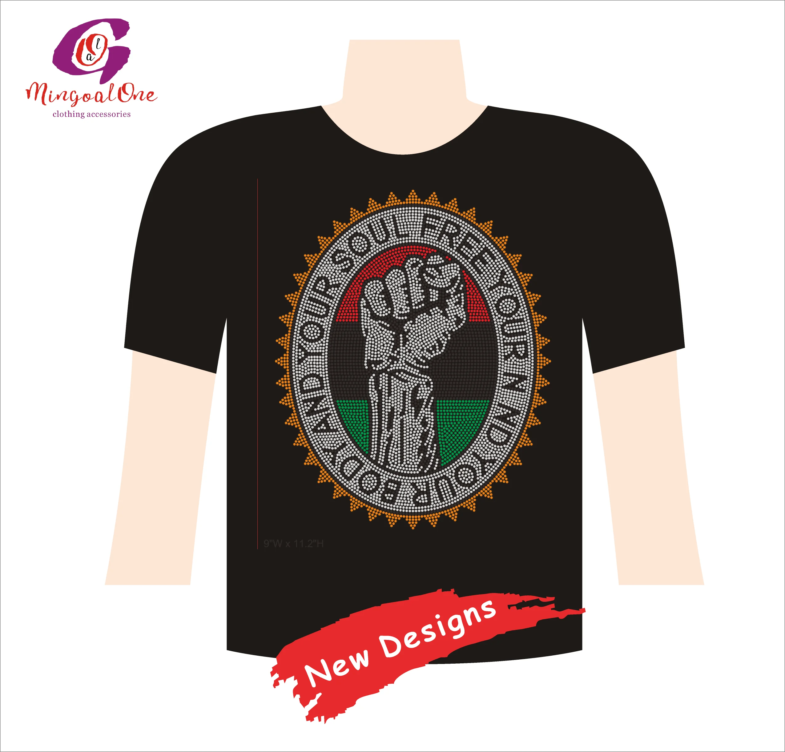 Custom Sport Team Logo Heat Press Rhinestone Heat Transfer Factory High Quality Cotton Custom T Shirt Heavy Weight