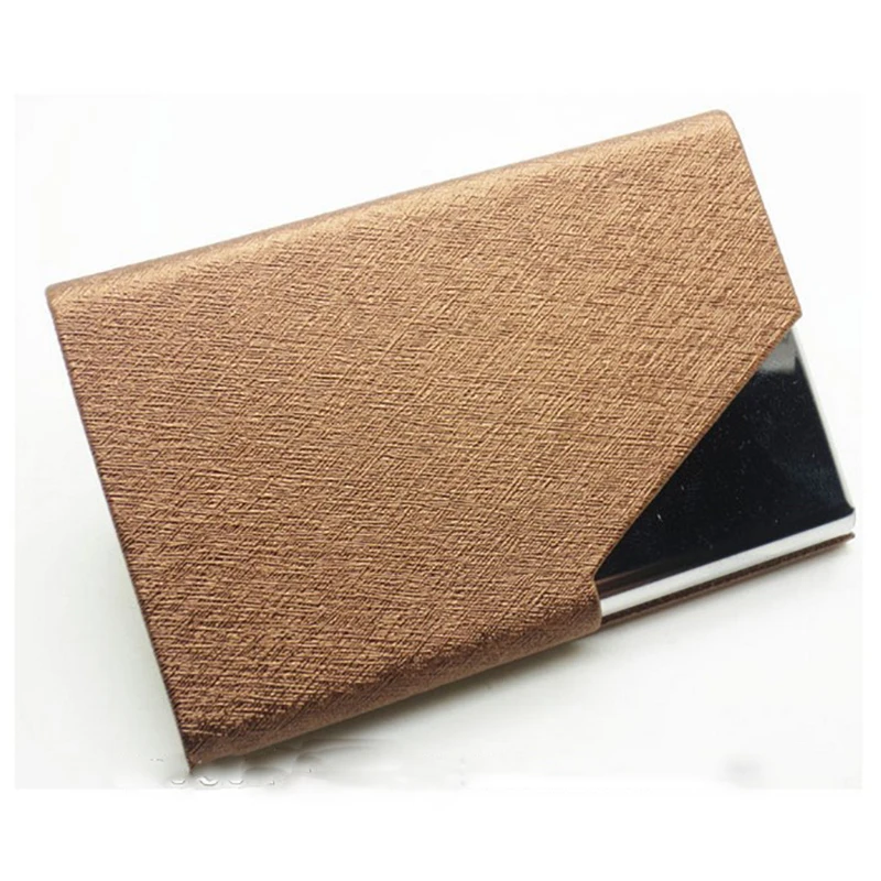 Custom bulk fashion stainless steel metal business name card holder