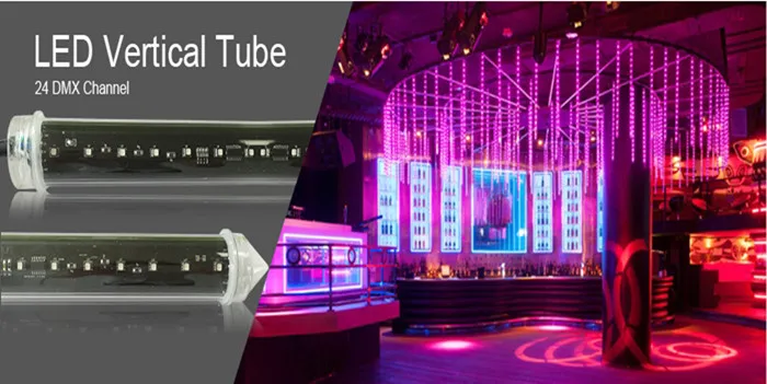Waterproof DMX LED Stage Lights Tube for Disco DJ stage 3D Pixel