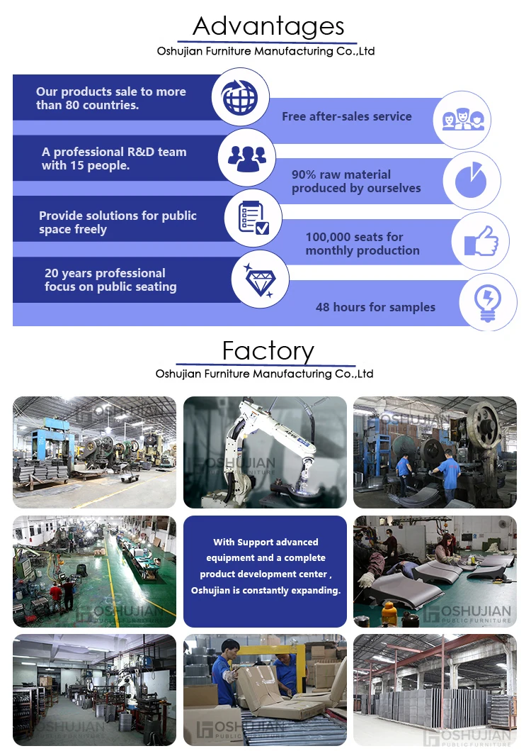 Дешевый металлический аэропорт ожидания стул для общественной зоны используется SJ8888
