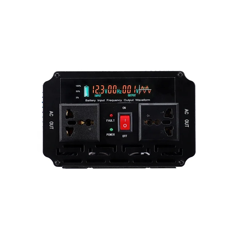 SUREDOM Pure Sine Wave LCD Power Inverter 1000w 2000w 12v 24v Dc To Ac 110v 220v for truck