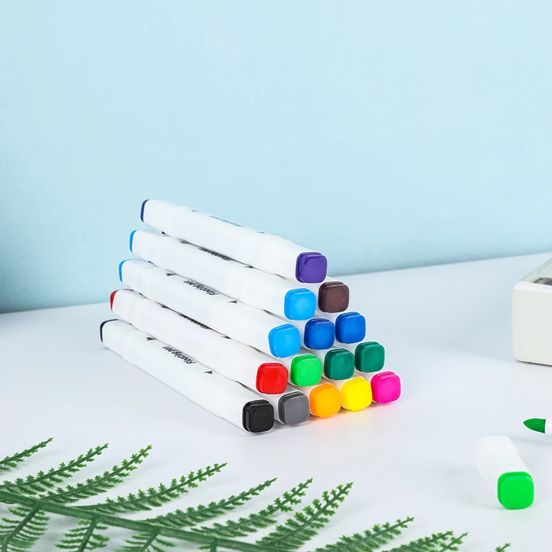 Early Education Toy Water Floating Painting Kids Color White Board Double Head Magic Water Painting Marker Pens