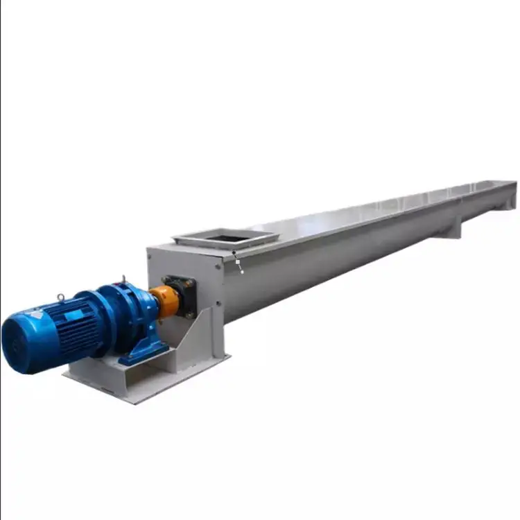 Spiral cement screw conveyor auger sales 1.5 m inclined carbon steel screw conveyor