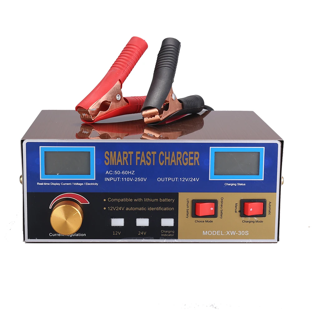 Monfara Emergency Battery Charger 12V/24V 20Amp Automotive Battery Charger