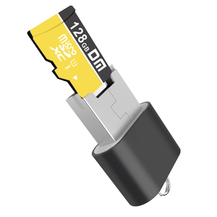 High Speed mini T-Flash TF Card Reader USB With Lid Adapter Memory Card Reader