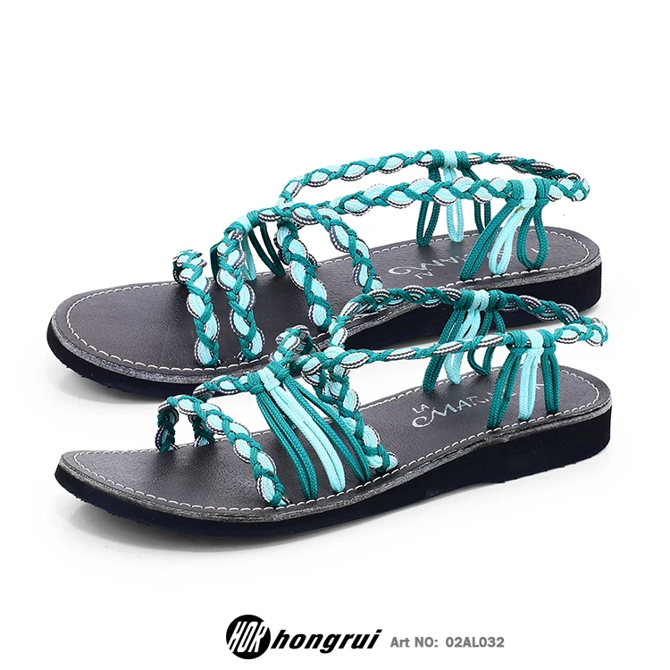 lades shoes designer sandals shoes women sandals small heels braided rope custom sandals for women and ladies 2023 new design