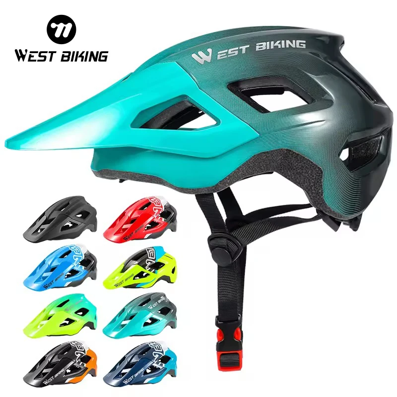 WEST BIKING шлем для горного велосипеда MTB Дорожный/гоночный Foray фракционный велосипедный из углепластика снаряжение верховой езды козырек