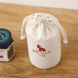 Fashion Cotton Drawstring Shopping Eco Reusable Folding Grocery Cloth Underwear Pouch Case Travel Home Storage Bag