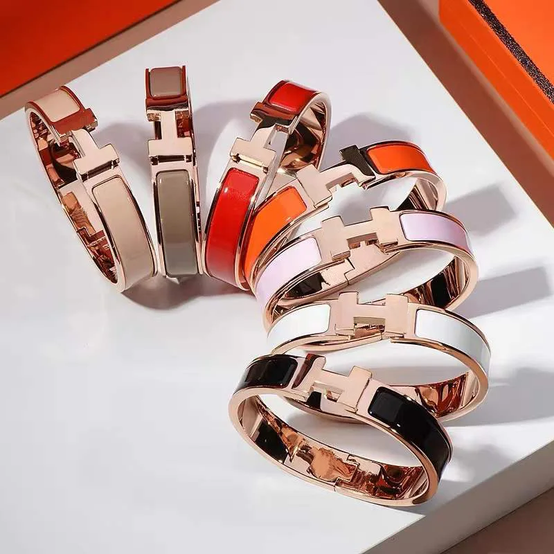 Браслет из титановой стали с буквой H, европейский и американский модный трендовый браслет, новые ювелирные изделия из титановой стали