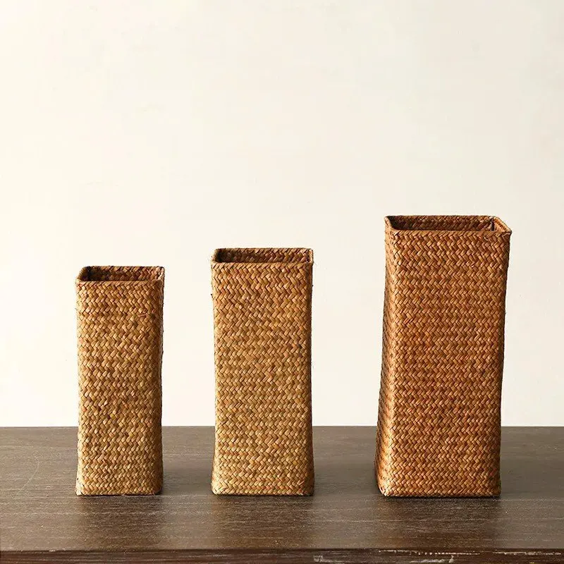 Factory Custom Different Size 100% Organic Bamboo Flower Rectangle Pot With High Quality