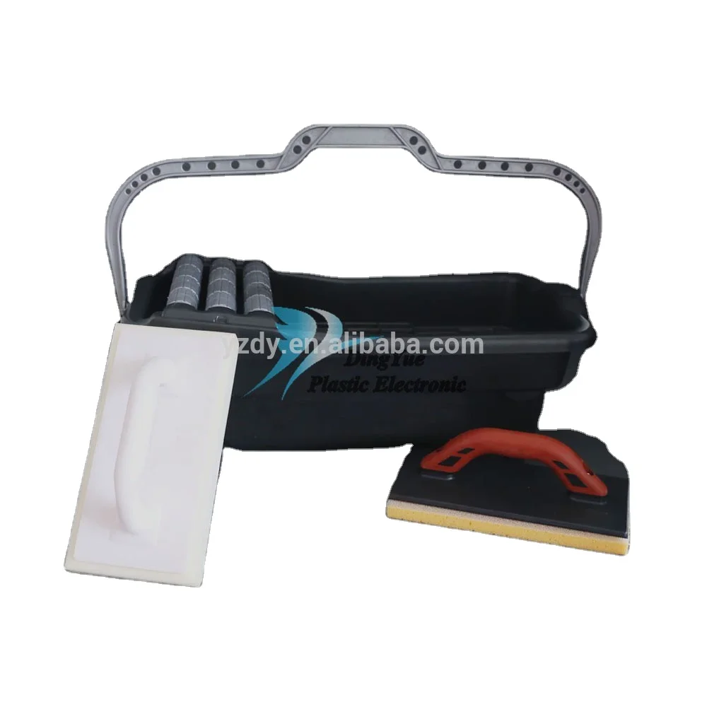 TilerMate Tools Pro Wash Grout Bucket with Sponge & Handle