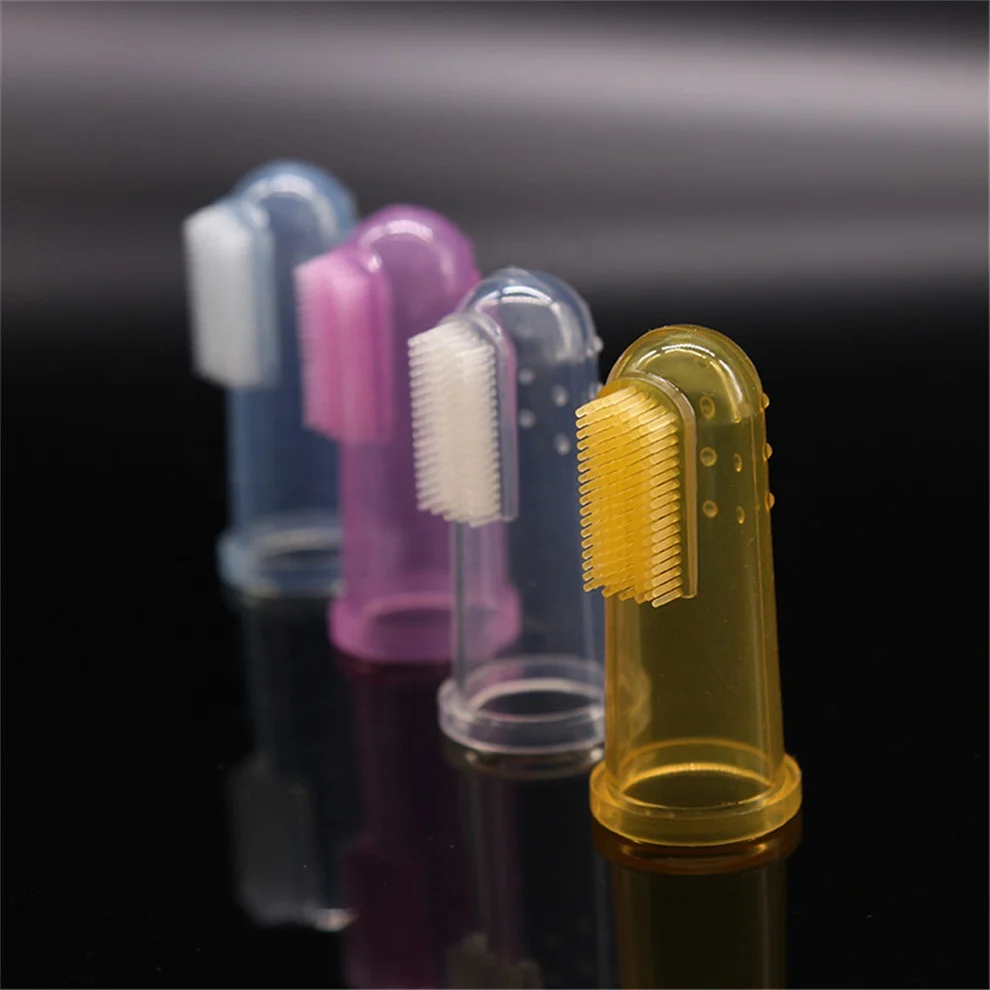 Индивидуальная Силиконовая зубная щетка в форме пальца, Силиконовая зубная щетка для детей