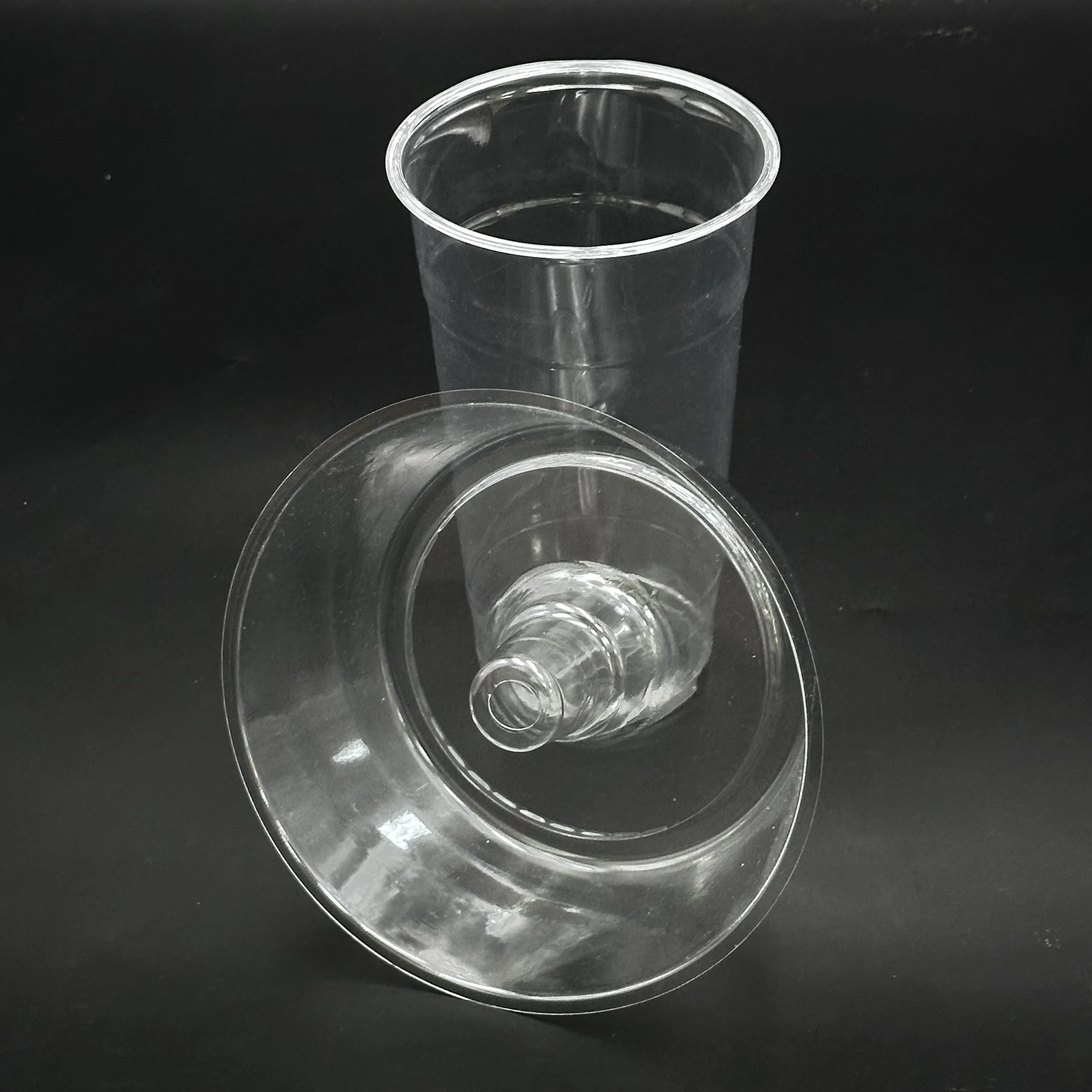 Produce PET personalized plastic cups no minimum 32OZ disposable plastic cups