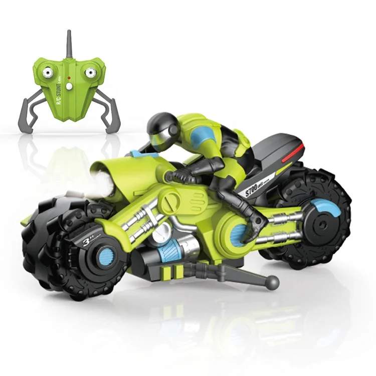 Factory Direct Remote Control 1:10 2.4G 4Ch 360 Degree Stunt Off-Road Drift Racing Small Car With LED Light Rc Motorcycle Toys