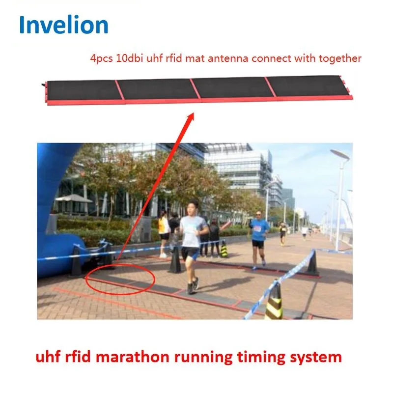 Sports Timing System with UHF RFID Antenna Reader Timing Floor Mat Antenna for Marathon Timing Transponder System