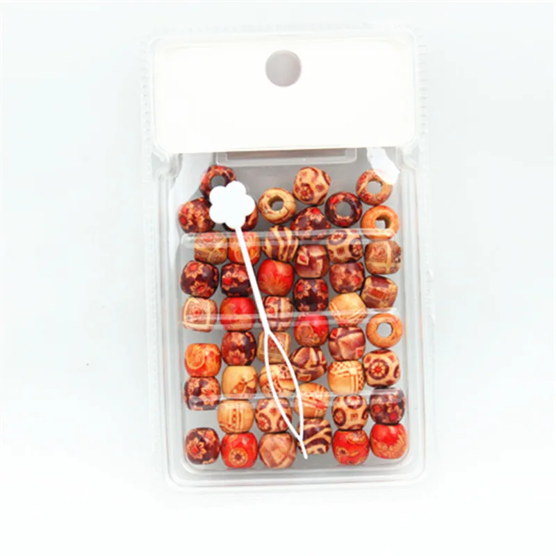 Wholesale 12*11 mm Plastic Pony Beads Hair Decoration with Big Hole for Dreadlocks