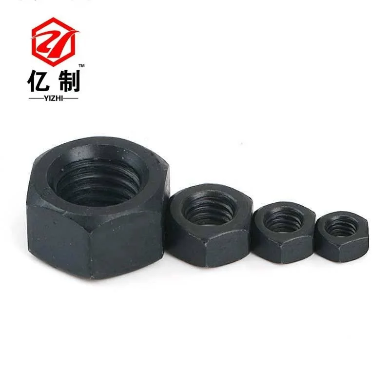 ANSI Hex nut grade 5 UNF UNC 1/4 5/16 3/8 7/16 1/2 35k carbon steel black oxide factory produce