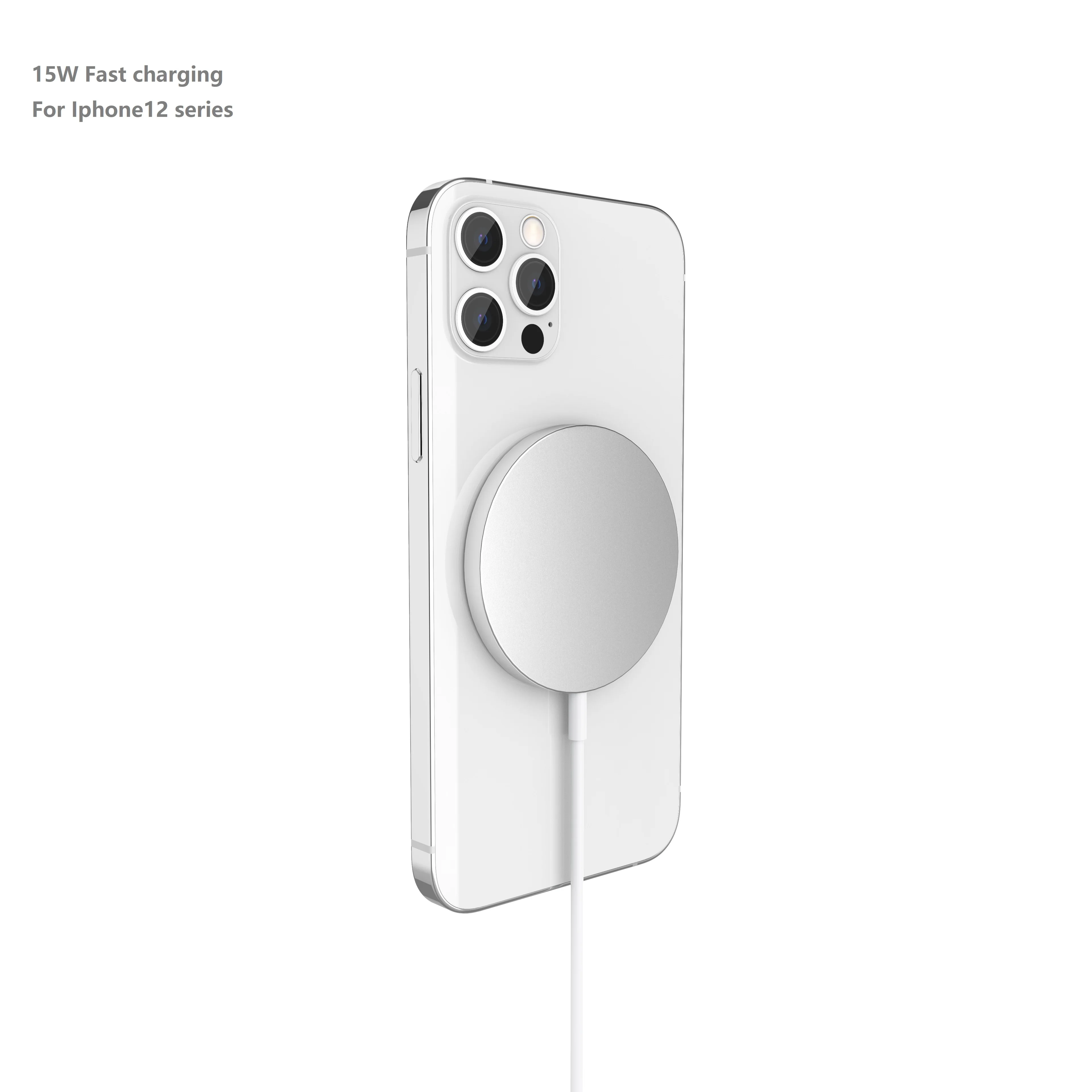 15W magnetic suitable for Apple 12 for iPhone 12pro metal fast wireless charger