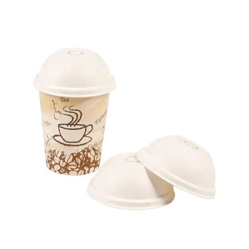 100% biodegradable dome cup lid couvercle cup cover