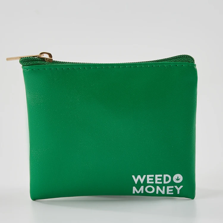 Custom cheap faux synthetic pu leather bags pouch for cosmetic jewelry packaging with zipper close