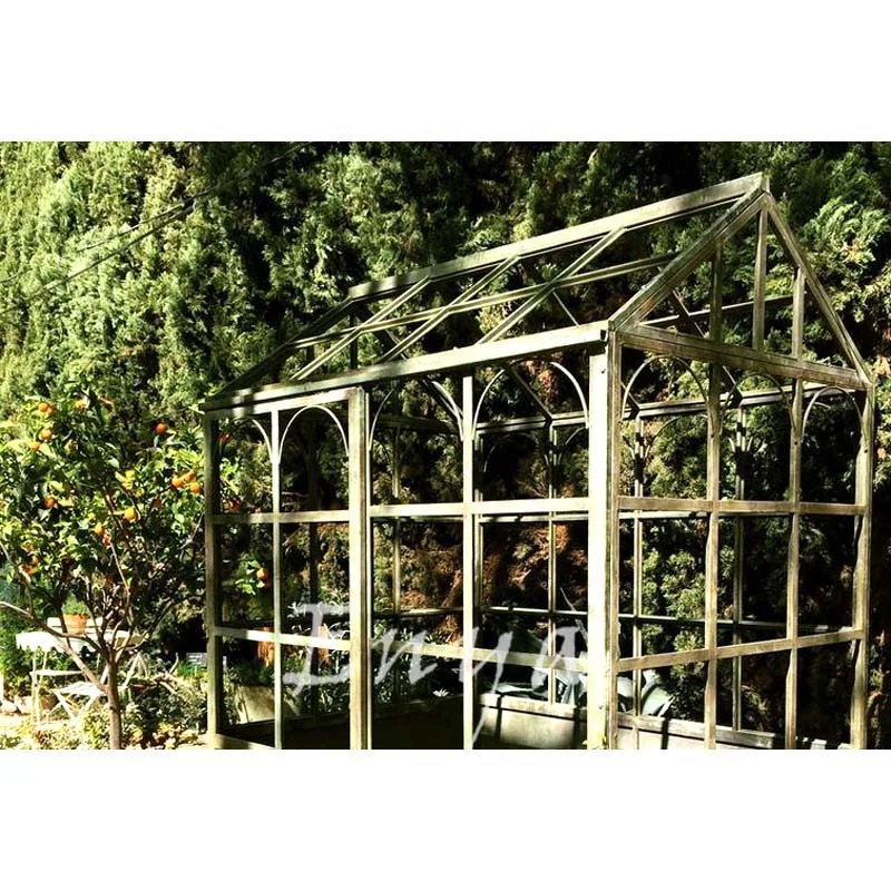 Outdoor Wrought Iron Garden Large Decorative Greenhouse Pavilion Gazebo for sale