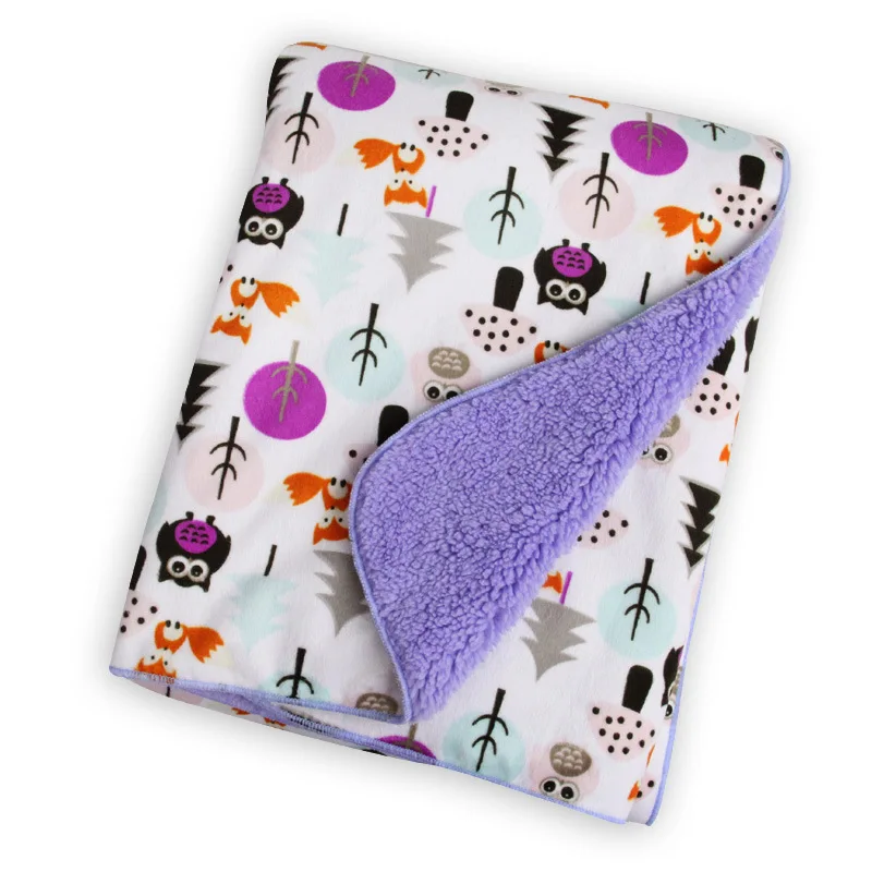 
MIXED PATTERNS Airplane 30x40 super soft kids baby sherpa blanket 