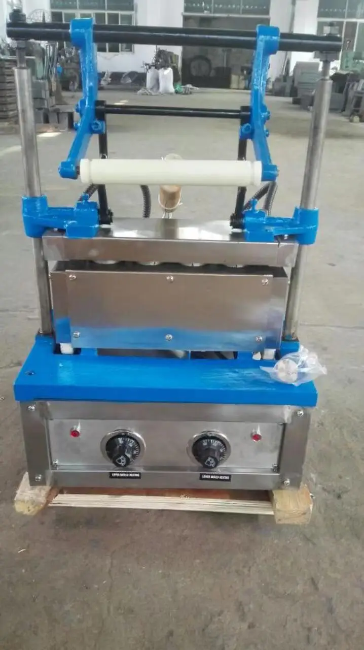 Stainless Steel Ice Cream Cone Machines Cornet Rolled Cones Making Machine Wafer Sugar Pizza Cone Machine