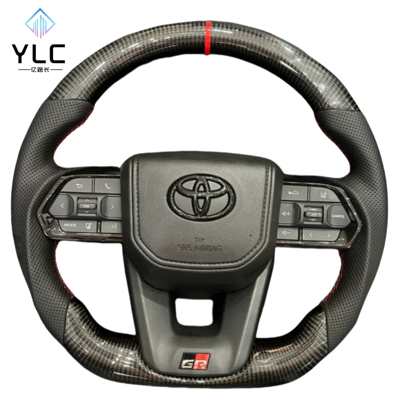 Рулевое колесо из углеродного волокна для Toyota LC300 300 серии LC200 LC79 Camry Land Cruiser FJ corolla