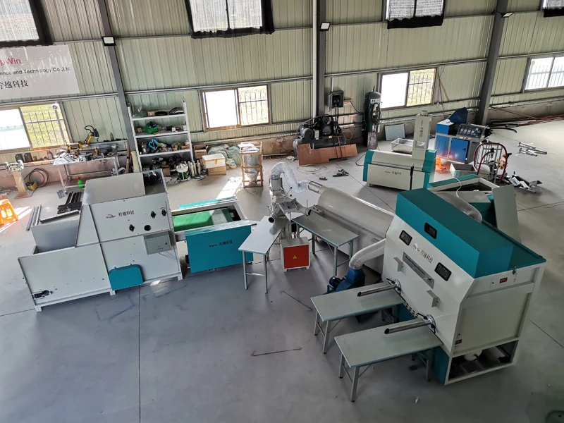 150 250 кг/ч волоконная линия по производству наполнителя подушки