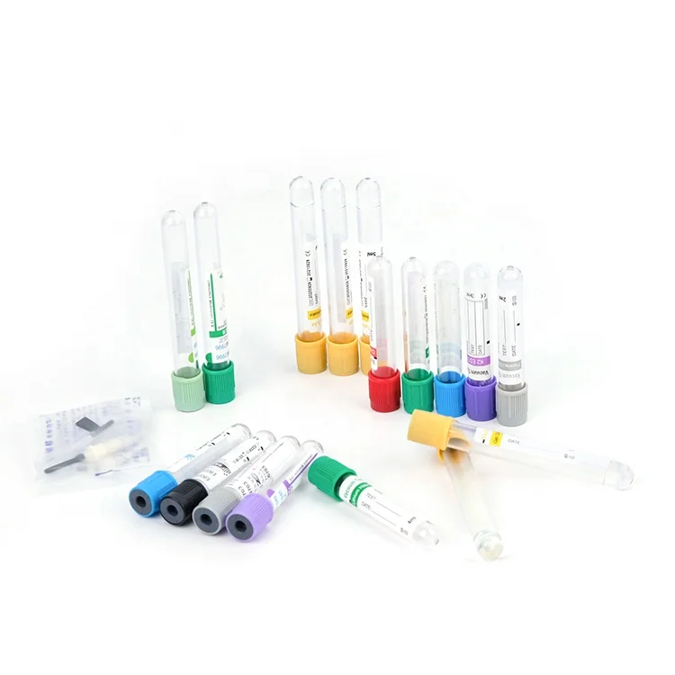 Vet Medical Consumables 5 ml i0 cc 10ml Plastic Vaccum Blood Sample Collection Tube Hospital Clinic Pet Blood Tube
