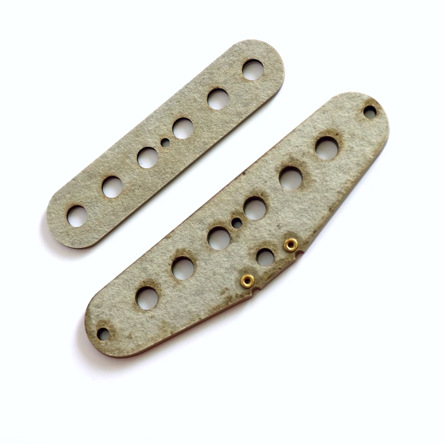 Donlis wholesale single coil gray ST fiber plate guitar pickup flatwork bobbin in 48/50/52mm for handmade pickup building