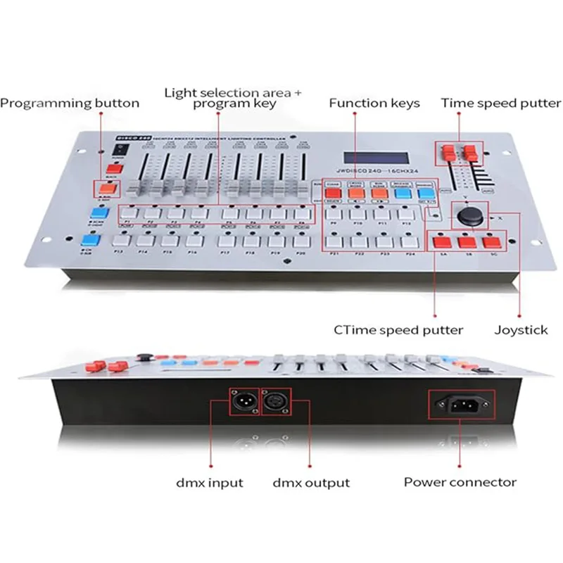 240 Channels Disco DMX-512 Controller For Disco Nightclub Party DMX Lighting Console DJ Moving Head Lights Par Stage Lighting