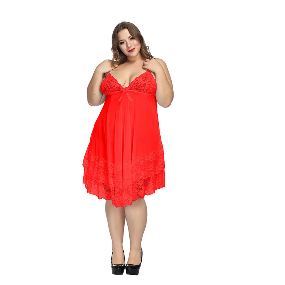 European and American exports Black lace Sling Erotic lingerie Plus size sexy Suit