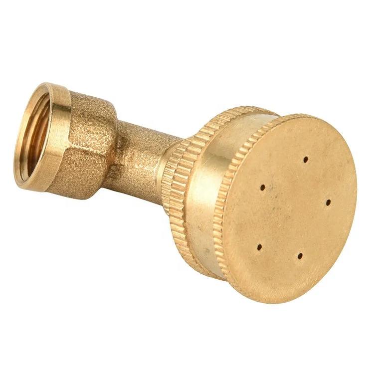 brass garden flat spray nozzle adjustable sprayer