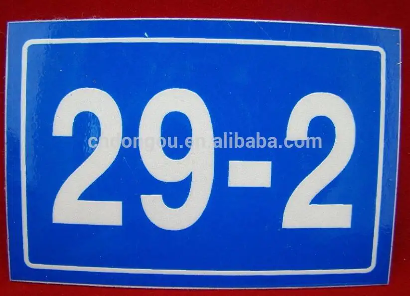 Serial Number 1mm Thick Stainless Steel Door Plate With House Number