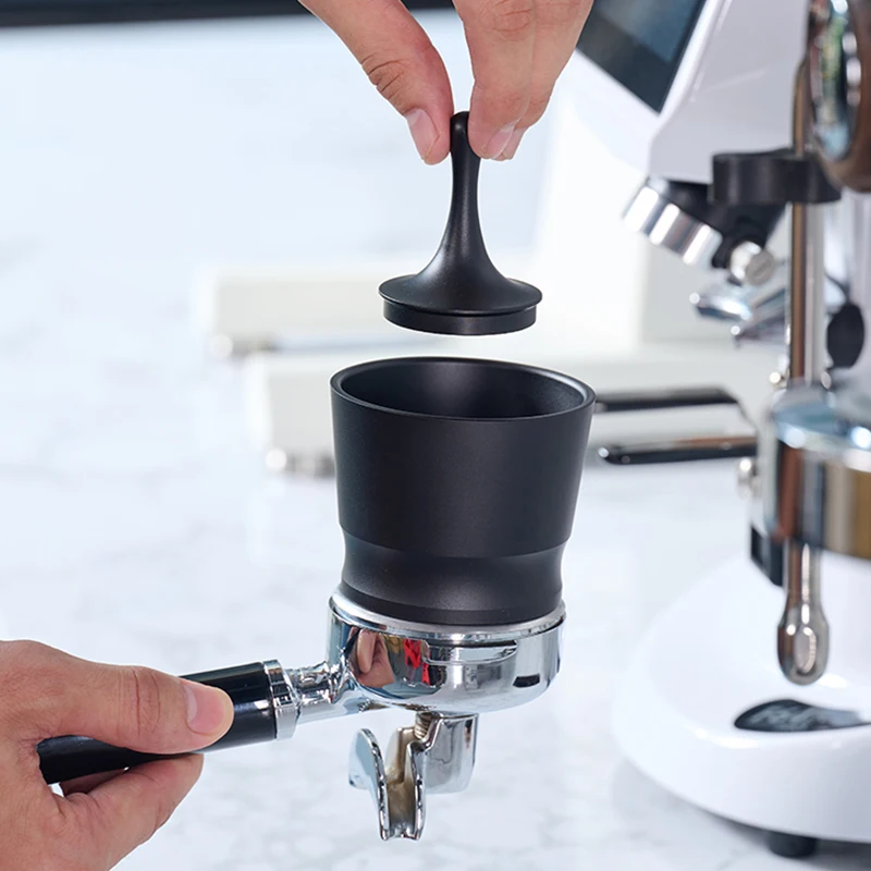 58 мм аксессуары для кофе из алюминиевого сплава противоскользящая пыль порошковая чашка сборщик кофейных порошков пресс дозирования колец